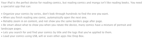 Screenshot of an app description on the App Store